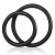 Silicone Cock Ring Set - Набор из двух силиконовых колец разного диаметра (чёрный) 