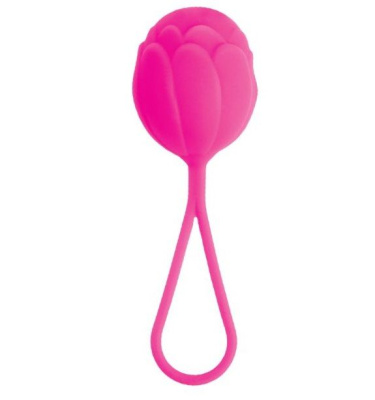 A-toys - Розовый силиконовый вагинальный шарик, 10.5х3.5 см (розовый)