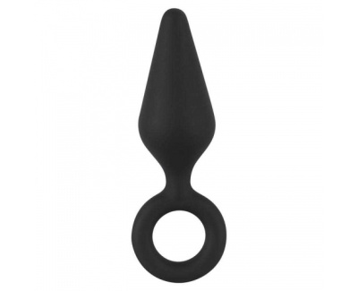 Анальная пробка с кольцом Soft Touch Plug S от Orion, 12.1 см (чёрный) 