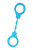 A-Toys by TOYFA Celet - Силиконовые наручники, 33 см (голубой)