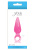 Анальный стимулятор Jolie Pleasures Plug Mini, 3 см (розовый) 