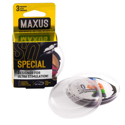 Maxus Special №3 - Точечно-ребристые презервативы (3шт)