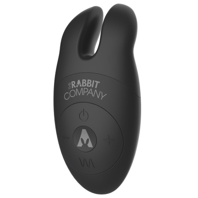 The Rabbit Company The Lay-On Rabbit Black - Очаровательный клиторальный стимулятор, 10.6 см 