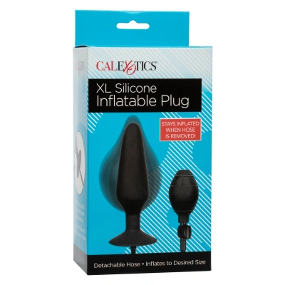 CalExotics Silicone Inflatable Plug XL надувная анальная пробка с отсоединяющимся шлангом, 16х4.5 см (XL) 