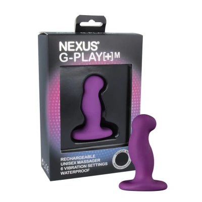  Nexus G-Play Plus M - Вибростимулятор простаты и точки G, 9х3 см (фиолетовый) 