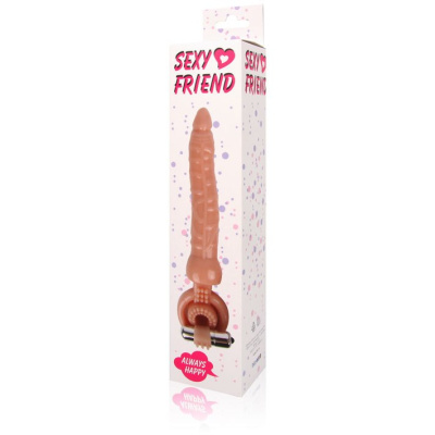 Bior toys Sexy Friend - Кольцо на член с анальной насадкой, 18 см 