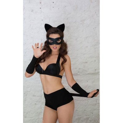 SoftLine Catwoman - Костюм очень ласковой кошечки, L (чёрный)