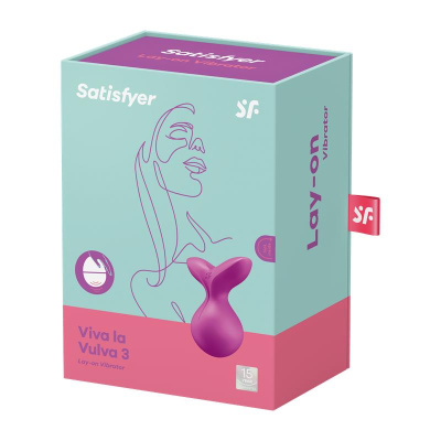 SATISFYER Viva la Vulva 3 - Клиторальный стимулятор, 8,5 см (фиолетовый) 