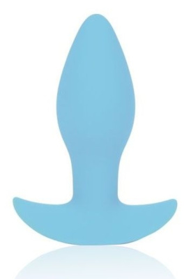 Анальная пробка с  вибрацией Sweet Toys 8.5 см (голубой) 