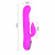 Baile Intimate - Перезаряжаемый вибромассажер-ротатор с клиторальной стимуляцией, 24х3 см (розовый)