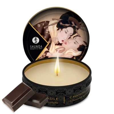 Ароматизированная массажная свечка Shunga Massage Candle, 30 мл (шоколад)