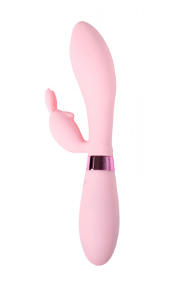 Indeep Theona перезаряжаемый вибратор-кролик 10 режимов вибрации, 21.5х3.3 см (светло-розовый)