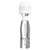 Bodywand Mini Wand-Vibrator Silver Edition - Стильный маленький вибратор-микрофон, 10.2х2.5 см (серебристый) 