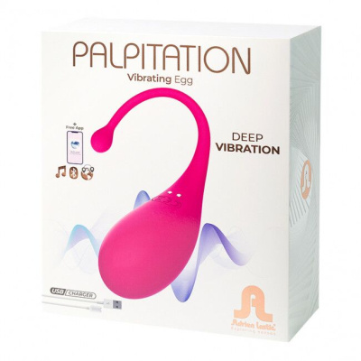 Adrien Lastic Palpitation - Вибростимулятор-яйцо, 18х3.7 см (розовый)