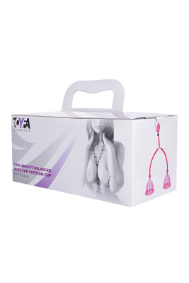 ToyFa вакуумный массажёр для груди розового цвета, 11.5 см
