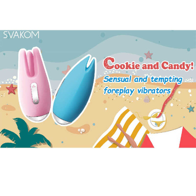 Svakom Cookie - Дразнящий вибромассажёр, 9.6х4.2 см (розовый) 