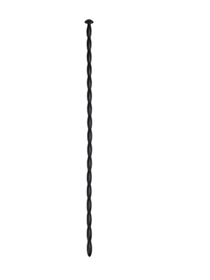 Джага-Джага - силиконовый уретральный буж, 30х6 мм (чёрный)