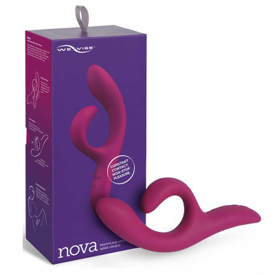 We-Vibe Nova 2 - усовершенствованный вибратор-кролик, 22х4 см (бордовый)