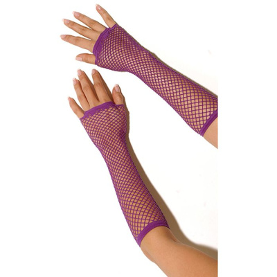 Electric Lingerie длинные перчатки в сетку (фиолетовый)