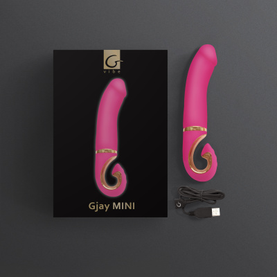 Gvibe Gjay Mini - Эргономичный вибратор из самого реалистичного материала, 19х3.5 см