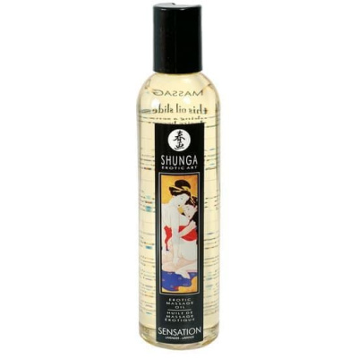 Натуральное массажное масло холодного отжима Massage Oil Monoi - Shunga 