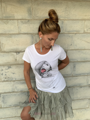 Gvibe - женская футболка, девушка с лампочкой (L)