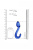 Сhrystalino Champ универсальный стимулятор из стекла, 18х4 см (синий) 