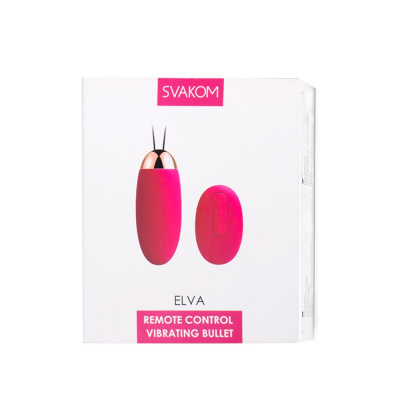 Svakom Elva - Нежное виброяйцо на пульте, 8 см (розовый)