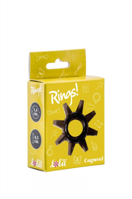 Эрекционное кольцо Cogweel - Lola Toys, 4.5 см (чёрный) 