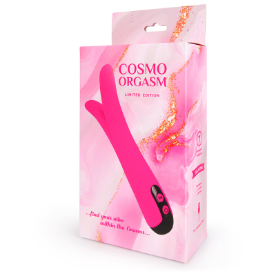 Cosmo Orgasm перезаряжаемый сплит-вибратор, 22х3 см (розовый)