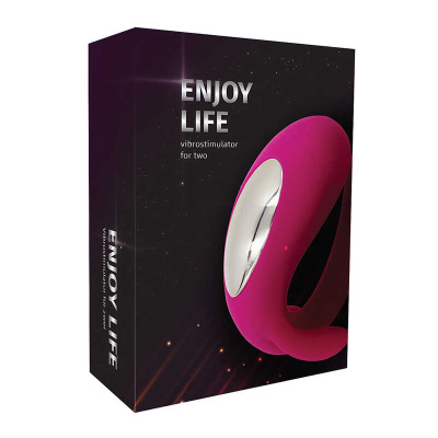 RestArt Enjoy life - Вибратор для пар, 9х6 см (розовый) 