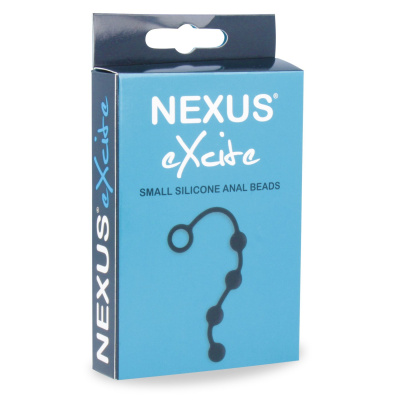 Nexus Excite- анальная цепочка из силикона, 24х2 см (чёрный)