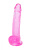 Lola Games Intergalactic Rocket прозрачный фаллоимитатор с мошонкой, 19х3.4 см (розовый)