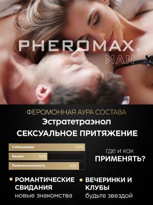 Мужской спрей для тела с феромонами Pheromax man, 1 мл.