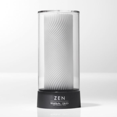 Tenga 3D Zen - Оригинальный мастурбатор, 15,6 см (белый)