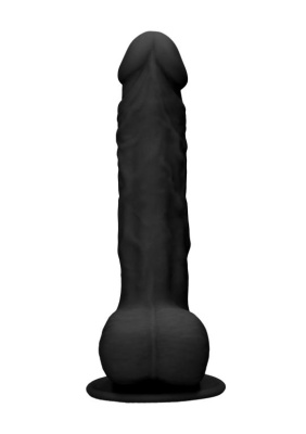 Shots - Фаллоимитатор с мошонкой, 24 см (черный)