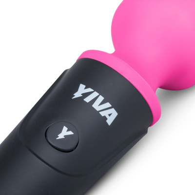 Yiva Power Massager универсальный вибромассажер, 19х4 см (розовый) 