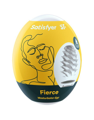 Satisfyer Egg Single Fierce - Инновационный влажный мастурбатор-яйцо, 7х5.5 см