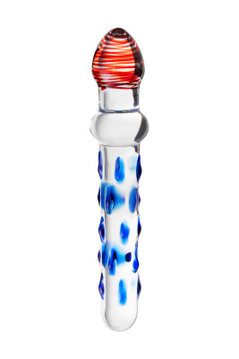Sexus Glass - Двусторонний фаллоимитатор, 20 см (разноцветный)