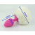 4sexdream Задорный Кролик силиконовая анальная пробка с хвостиком, 7х2.8 см (белый) 