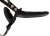 Вагинально-анальный страпон Double, 15 см (чёрный)