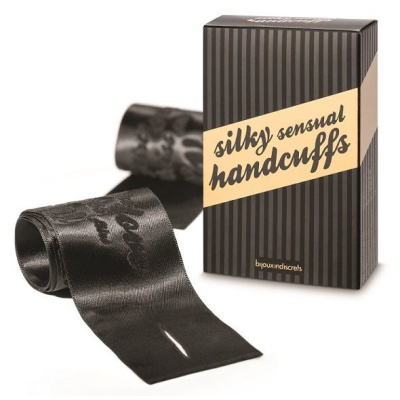 Атласные наручники  Silky sensual от Bijoux