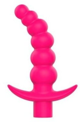 Sweet Toys - Вибрирующая анальная елочка с ограничителем, 10.8 см (розовый)