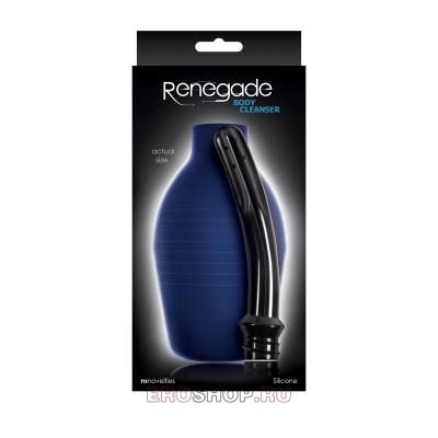 Анальный душ Renegade - Body Cleanser, 27 см  355 мл (синий)