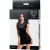 Erolanta Glossy Lulu - Облегающее платье с ажурными вставками, L (чёрный) 