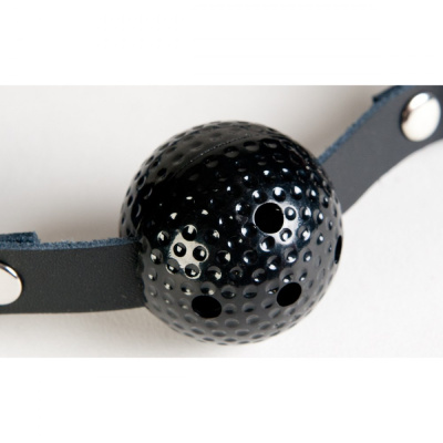 ToyFa - Чёрный пластиковый кляп-шар, 3.6 см
