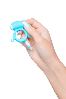 A-Toys by TOYFA Sair - Виброкольцо на пенис, 5,6 см (голубой) 