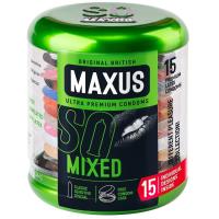 Maxus Mixed - Набор презервативов в металлическом кейсе (15 шт)
