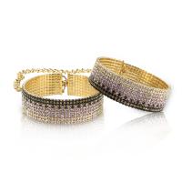 Rianne S Diamond Handcuffs Liz лакшери наручники-браслеты с кристаллами в подарочной упаковке, золотистый