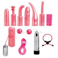 Seven Creations Dirty Dozen Sex Toy Kit - Большoй набор, 12х2.5 см (розовый)